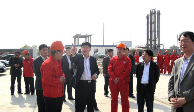 東營市委副書記、市長趙豪志到公司項(xiàng)目工地現(xiàn)場(chǎng)辦公